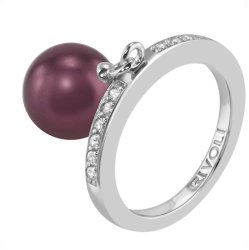 Кольцо из серебра с жемчугом и кристаллом swarovski (Арт.zar-14-10-18-s)
