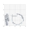 Серьги из серебра с фианитами «Ледяной каскад» Соколов (арт.94-120-02299-1)