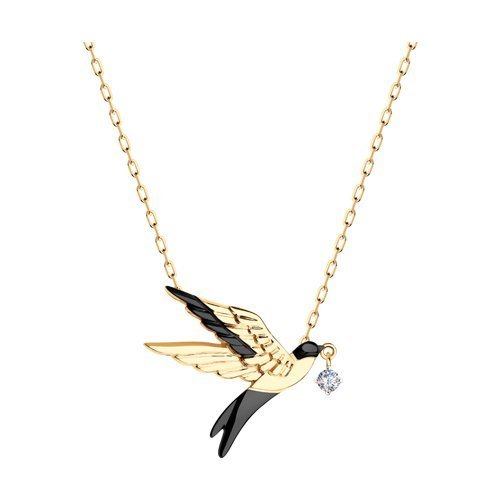 Колье из золота с фианитом (Арт.070436)