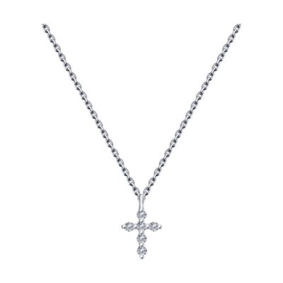 Колье из белого золота с бриллиантами (Арт.1070100)