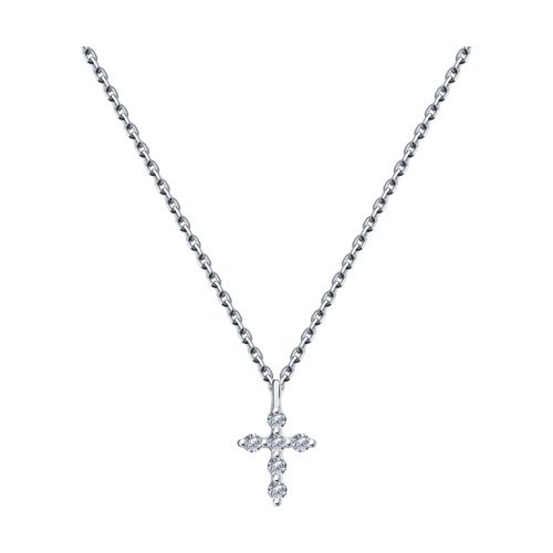 Колье из белого золота с бриллиантами (Арт.1070100)