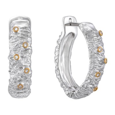 Серебряные серьги BEAVERS с цирконом 2189cr