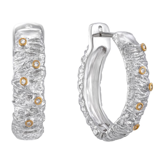 Серебряные серьги BEAVERS с цирконом 2189cr