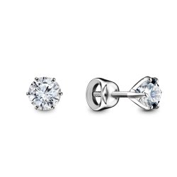 Серьги из золота с бриллиантом Русские Самоцветы (Арт.59054)