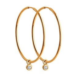 Серьги из золота с бриллиантами (Арт.1022211)
