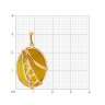 Подвеска из золочёного серебра с янтарём (Арт.93-330-00868-1)