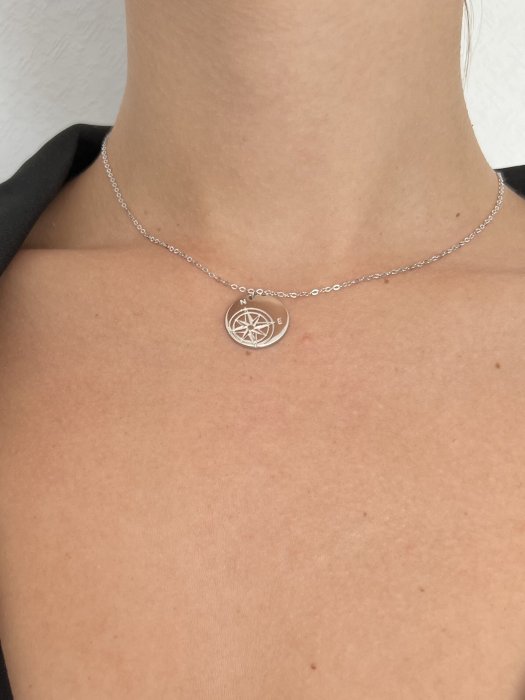 Колье Серебряные крылья (Арт.05dn550-202)