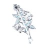 Брошь из серебра с топазами и фианитами (Арт.94-340-02061-1)