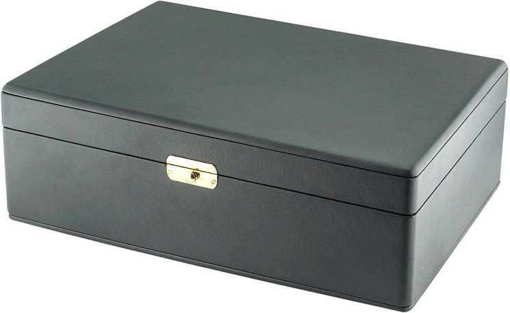 Шкатулка для украшений и 2 часов Rivoli, франция (Арт.w-1-1-black)