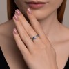 Кольцо из серебра с фианитом «Радуга чувств» Соколов (арт.94014106)