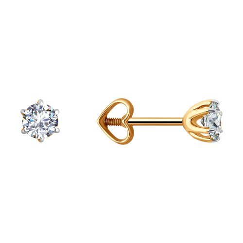 Серьги из золота с фианитами (Арт.31-122-01002-2)