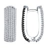 Серьги из серебра с фианитами (Арт.94-120-01761-1)