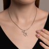 Подвеска из серебра с фианитами (Арт.94033207)