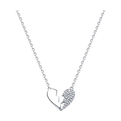 Колье из серебра с фианитами (Арт.94070824)
