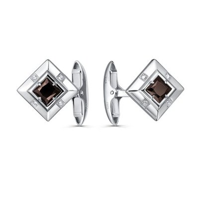 Серебряные запонки Kabarovsky «Геометрия статуса»