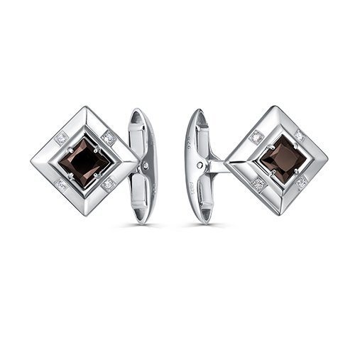 Серебряные запонки Kabarovsky «Геометрия статуса»