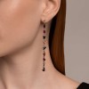 Серьги из серебра с корундами и фианитами «Огненный каскад» Соколов (арт.94026488)