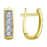 Серьги из желтого золота с фианитами (Арт.53-120-01854-1)