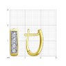 Серьги из желтого золота с фианитами (Арт.53-120-01854-1)