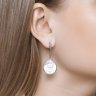 Серьги из серебра с перламутром (Арт.94022214)