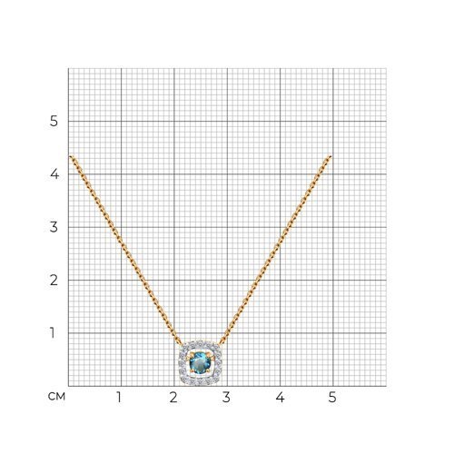 Колье золотое пробы 585 (Арт.770488)