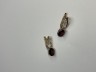 Серьги золото с гранатом и фианитом «Алый Вечер» Estet (арт.01С3115339-2)