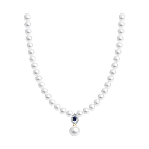 Колье золотое пробы 585 с миксом камней (Арт.79-70018) Колье золотое пробы 585 с миксом камней (Арт.79-70018)