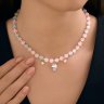Колье из золочёного серебра с миксом камней (Арт.83070066)