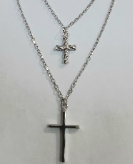 Ожерелье серебряное с крестами «Крылья веры» MyJewels (арт.05f1259-127)