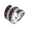 Кольцо из серебра с фианитом (Арт.cz-r02525-x-wb-br-x-w)