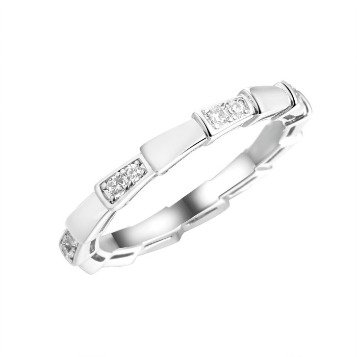 Кольцо из серебра с фианитом (Арт.cz-r04555-x-w-x-x-w)