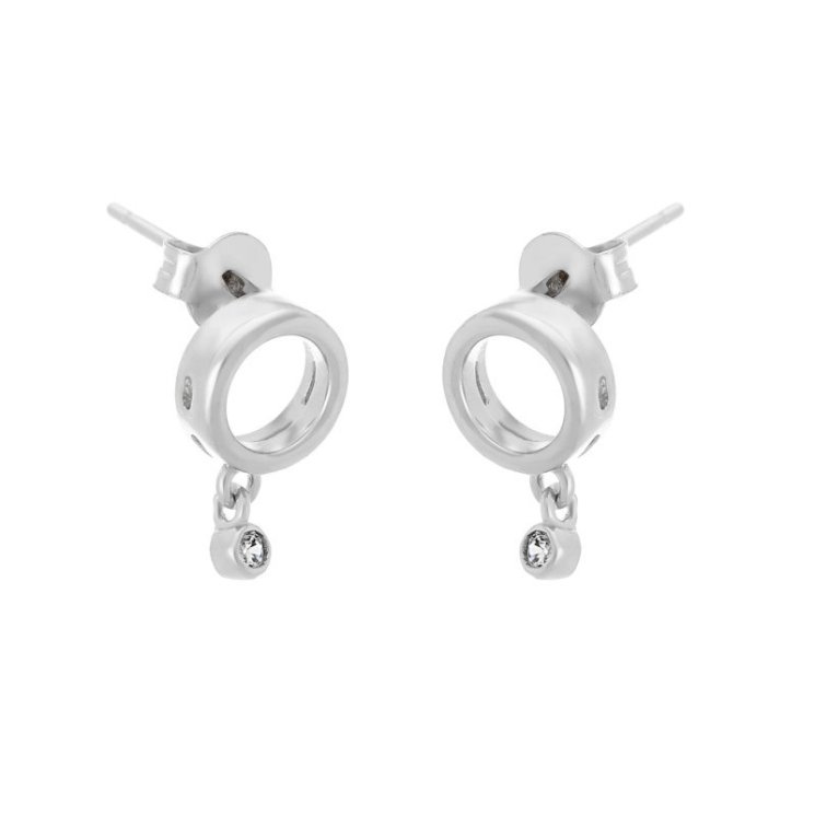 Серьги из серебра с фианитом (Арт.hl-e26e21-x-w-w-x-x)