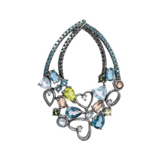 Кулон с бриллиантами «Сердца акварели» из золота 585° My Jewels (арт.AASP3161)