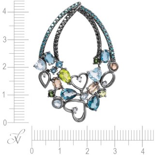 Кулон с бриллиантами «Сердца акварели» из золота 585° My Jewels (арт.AASP3161)