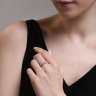 Кольцо из белого золота с бриллиантами (Арт.1012417-3)