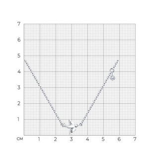 Колье из серебра с фианитом «Полет надежды» Соколов (арт.9407-0451)