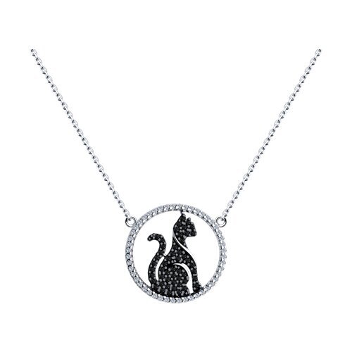 Колье из серебра с фианитами (Арт.94070761)