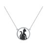 Колье из серебра с фианитами (Арт.94070761)