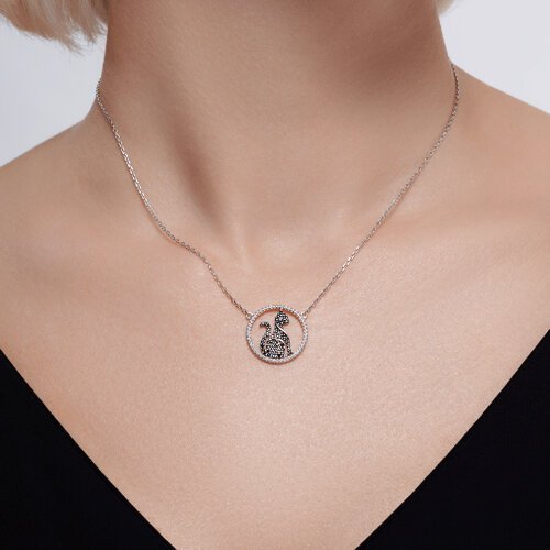 Колье из серебра с фианитами (Арт.94070761)