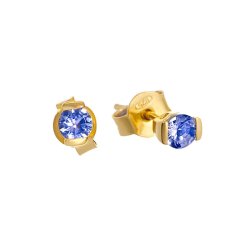 Серьги из серебра с танзанитом (Арт.sm-e00598-x-l-tn-x-x)