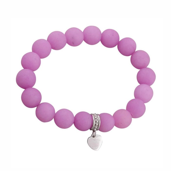 Браслет с кварцем и серебром «Карамельное Сердце» Estet (арт.01Б452355-3)