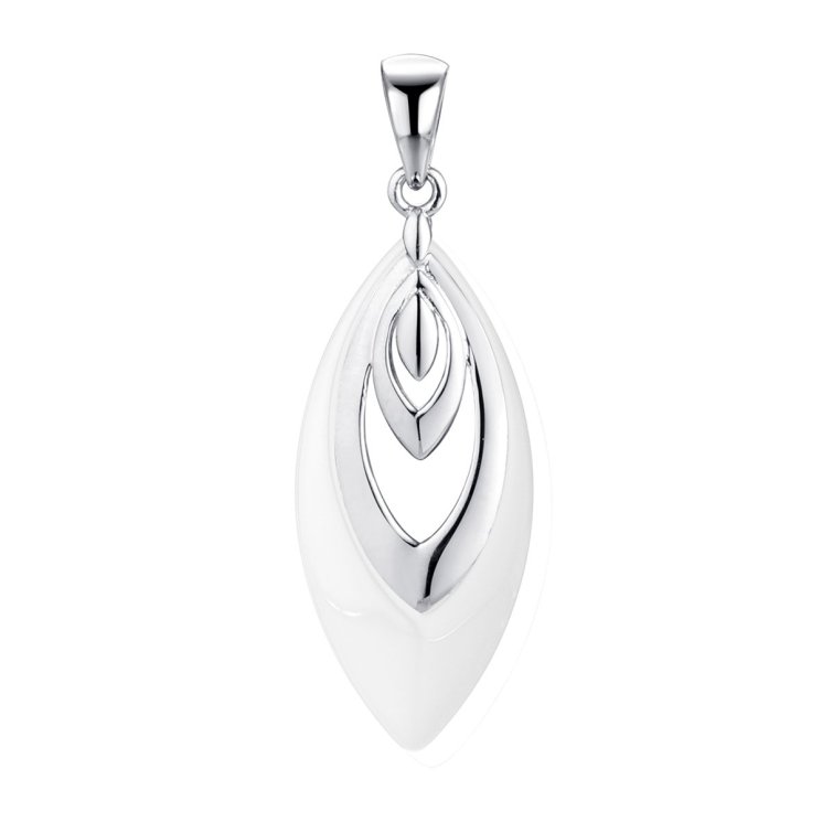 Кулон из серебра с керамикой (Арт.tc-p00588-w-w-x-x-x)