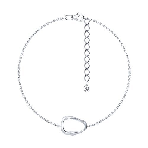 Браслет серебряный с абстрактной вставкой «Линии свободы» SOKOLOV (арт.94-150-00108-1)