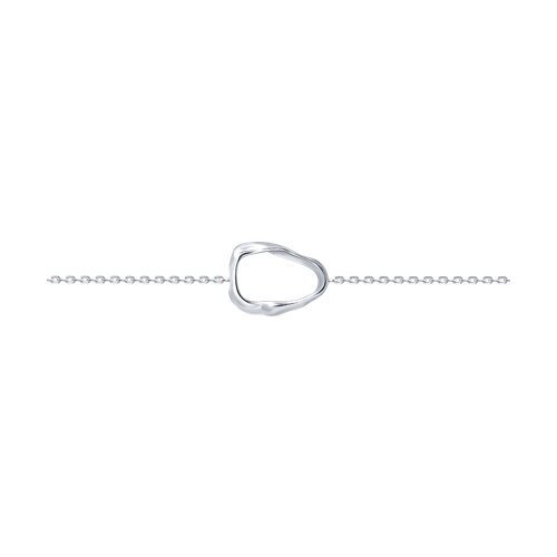 Браслет серебряный с абстрактной вставкой «Линии свободы» SOKOLOV (арт.94-150-00108-1)