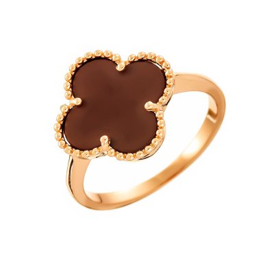 Кольцо из серебра с керамикой (Арт.tm-r00206-br-g-x-x-x)