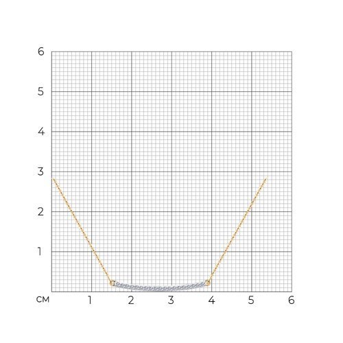 Колье из золота с бриллиантами (Арт.1070109)