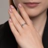 Кольцо из белого золота с бриллиантами (Арт.1012661-3)