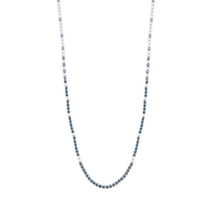 Ожерелье из белого золота с бриллиантом (Арт.n8097_kl_dl_wg)