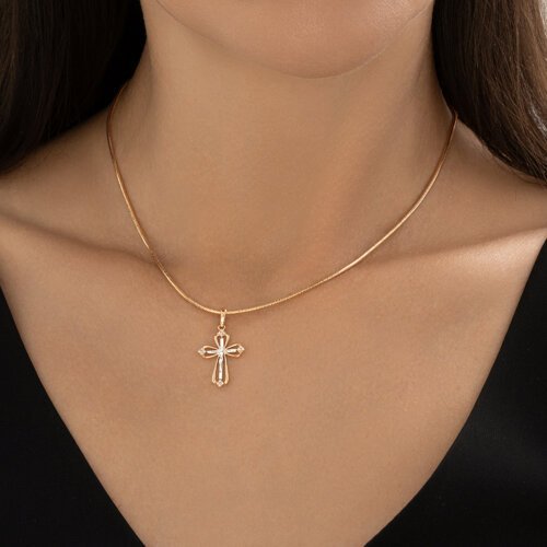 Подвеска из комбинированного золота с бриллиантами (Арт.1120107)