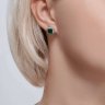 Серьги из серебра с агатами и фианитами (Арт.92022852)